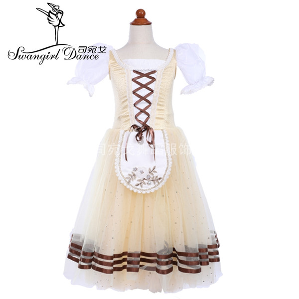 girls giselle variations ballet costume romantic peasant ballet long tutu dress professional tutu BT9244