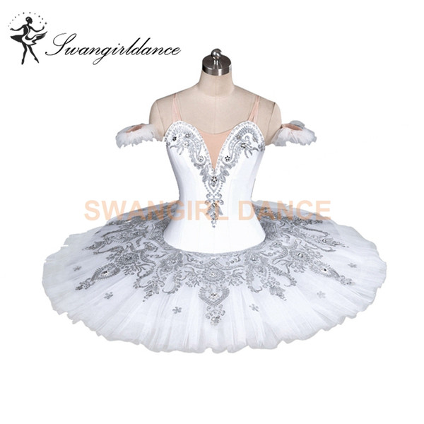 White Doll Professional Snow White Queen YAGP Ballet Tutu Women Nutcracker Classical Platter Ballet Stage Costume Women BT9082