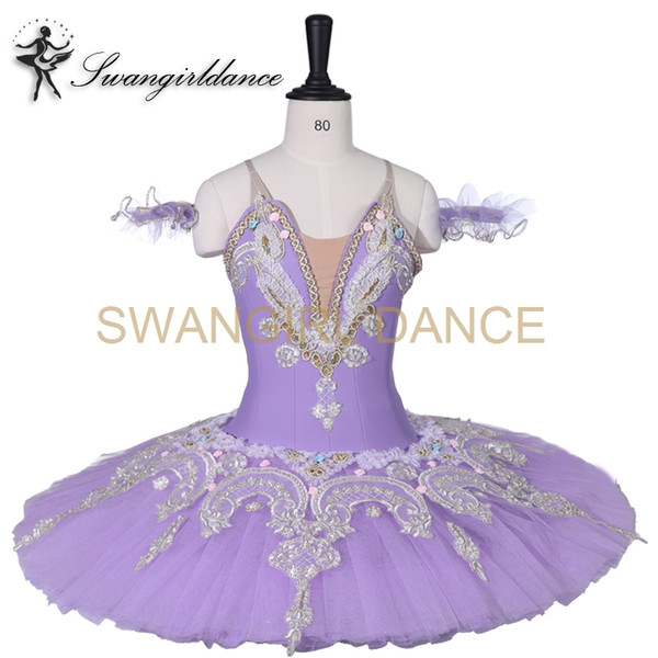 Child Lilac Sleeping Beauty Professional Ballet Tutu for Women Adult Performance Platter Ballet Stage Costume BT9059C