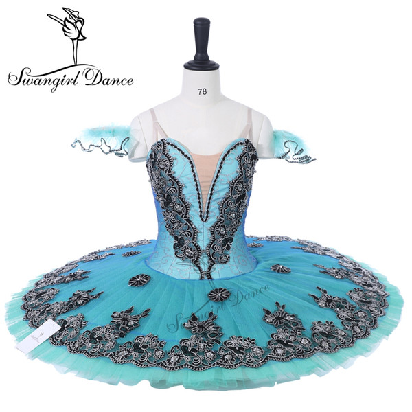 Adult green classical ballet tutu for competition professional ballet tutusBT8973