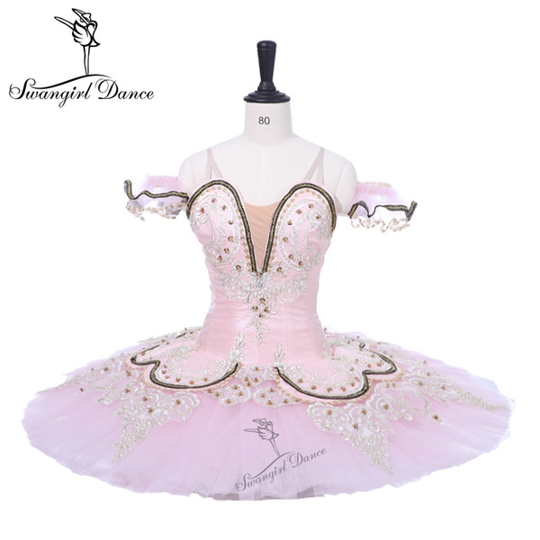 Pink Child Nutcracker Pancake Tutu Costume Women Adult Professional Ballet Tutu Stage Costume Pancake BT9044D