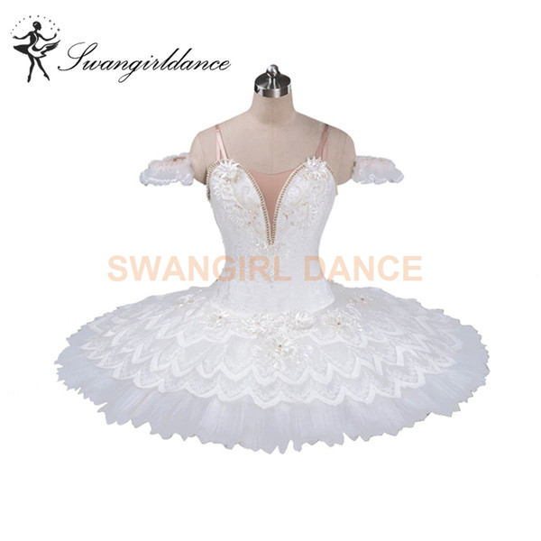 White Swan Sleeping Beauty YAGP Comeptition Professional Ballet Tutu Women Platter Pancake Costume Stage Tutu