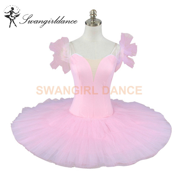 Performance Women Pink Platter Professional Tutu For Ballet Costume Stage Pancake Clasical Ballet Tutu Adult BT9111D