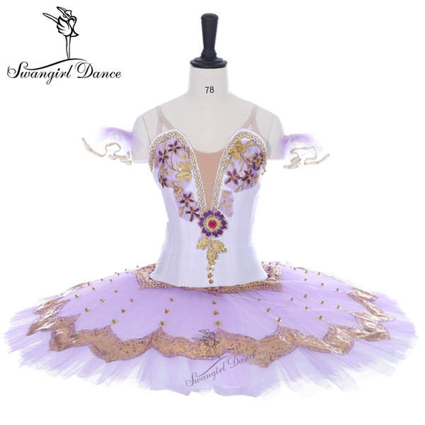 Adult Lilac professional ballet tutu Nutcracker Tutus Sugar Plum Fairy Classical Pancake Performance Tutu Ballet Stage Costume BT9138