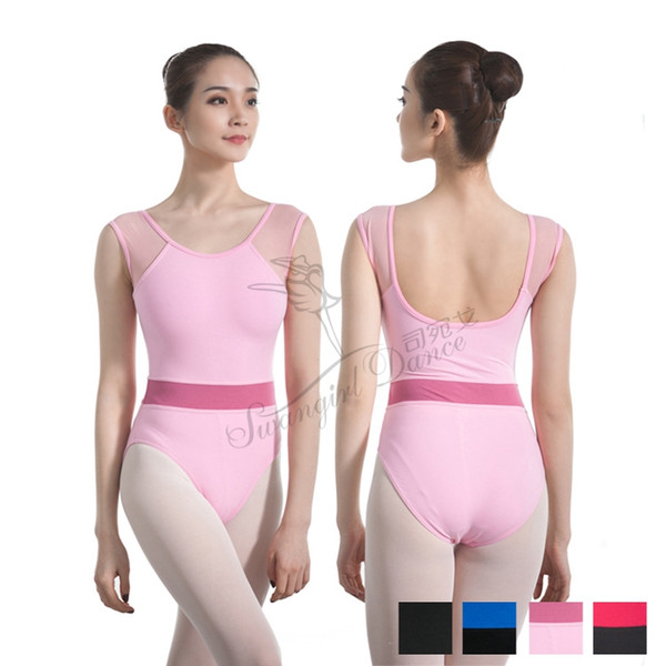 2018 new sexy dance bodysuit ballet leotard for women mixed color gymnastics dance leotards ladies ballet costumes for salecs CS0707