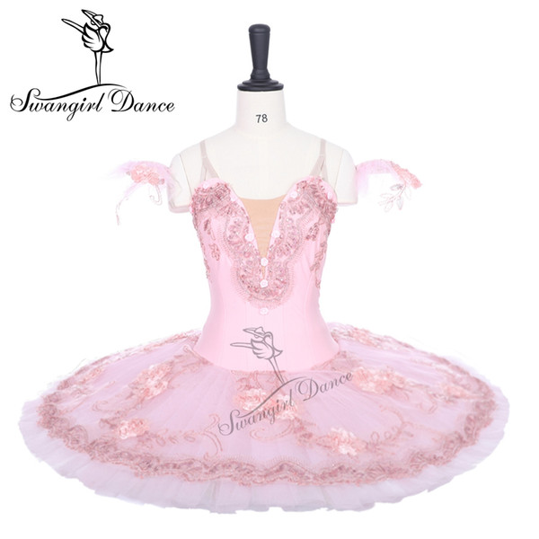 Pink Flower Fairy Nutcracker Women Performance Professional Ballet Tutus Adult Doll Sleeping Beauty Classical Tutu Costumes For Girls BT9096
