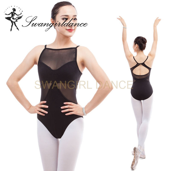 high quality women ballet leotards with mesh CS0300 adult sexy dance clothes gymnastic leotard for girls CS0300