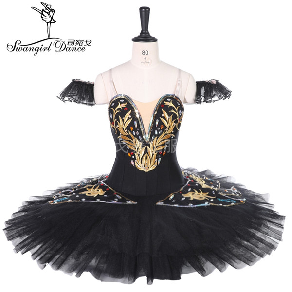 Women YAGP black white professional tutu adult ballet stage costume for competiton BT9258