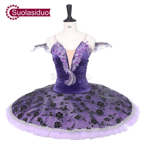 Adult Purple Professional Ballet Tutu The Sleeping Beauty Stage Performance Costumes Children Ballet Dance Competition Apperal Ballet Skirt