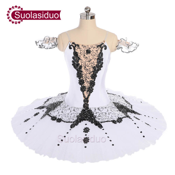 Adult White Classical Ballet Tutu Swan Lake Perfromance Stage Wear Women Black Ballet Dance Competition Costumes Girls Ballet Skirt Apperal