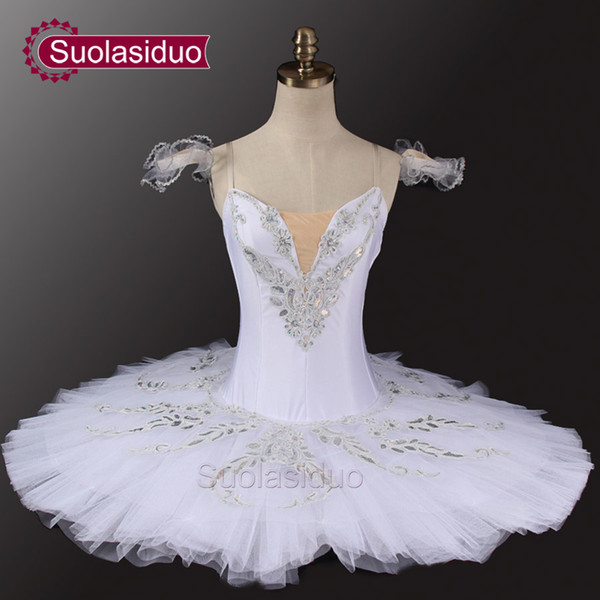 Sleeping Beauty White Professional Ballet Tutu Classical Ballet Tutus White Swan Lake Ballet Stage Costumes SD0033