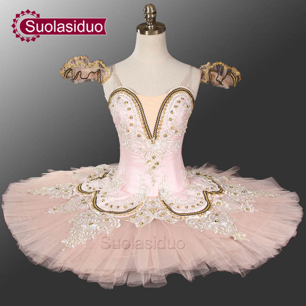 Adult Pink Ballet Tutu Professional Stage Dancewear Blue And White Classical Ballet Performance Costume Customized SD0028