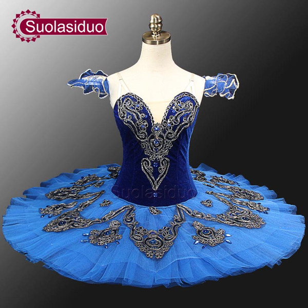 Blue Swan Lake Ballet Costumes Red Adult Ballerina Costumes Classical Ballet Tutus Girls Professional Ballet Tutu SD0012