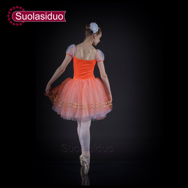 Children's Adult ballerina Dress Skirt Dress body Tutu Walnut Clip Professional Ballet Tutu Stage Performance Costumes SD0005I