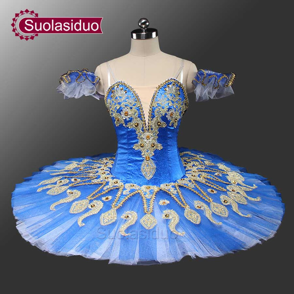 Blue Classical Ballet Tutu For Adult Don Quixote Performance Stage Wear Women Ballet Dance Competition Costumes Girls Ballet Skirt Apperal