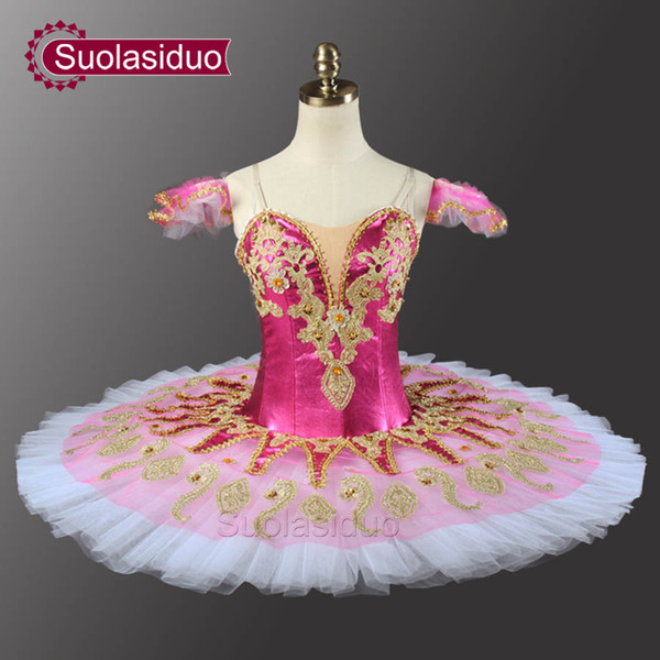 Adult Rose Red Ballet Tutu The Nutcracker Perfromance Stage Wear Women Green Ballet Dance Competition Costumes Girls Ballet Dresses