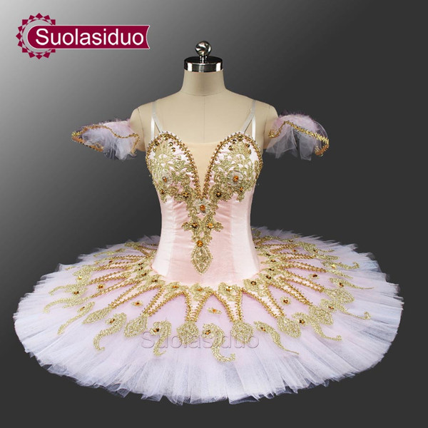 Adult Pink Ballet Tutu Sleeping Beauty Perfromance Stage Wear Women Ballet Dance Competition Costumes Girls Ballet Skirt Apperal