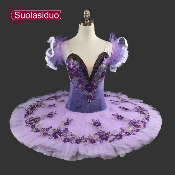 Adult Purple Professional Tutu Classical Ballet Tutu Ballerina Costume Tutu Dancewear Stage Clothes SD0019 Hot Selling