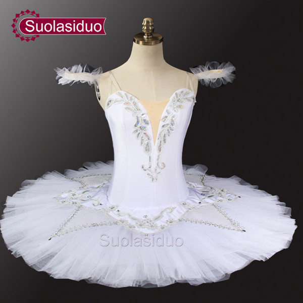 White Swan Lake Adult Professional Tutu Girls Ballerina Tutu Women Platter Pancake Performance Children Classical Tutu SD0032