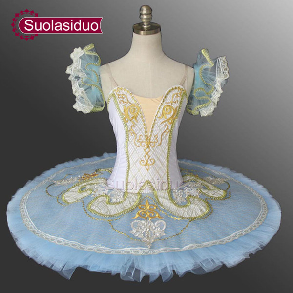 Women Nutcracker Ballet Tutu Blue Bird Swan Lake Professional Ballet Classical Ballet Tutu For Girls Pancake Tutu SD0004