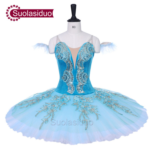 Adult Blue Professional Ballet Tutu YAGP Perfromance Stage Wear Women Classical Ballet Dance Competition Costumes Girls Ballet Skirt Apperal