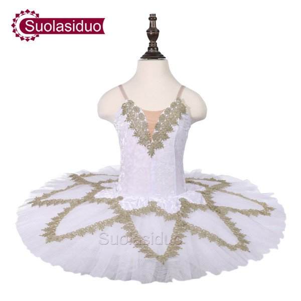 Gilrs White Ballet Tutu Swan Lake Stage Performance Costumes Children Classical Ballet Dance Competition Apperal Adult Ballet Skirt