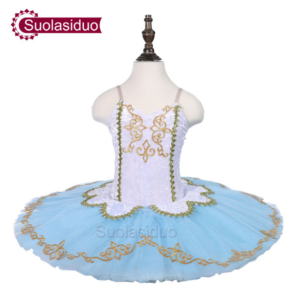 Adult White And Blue Professional Ballet Tutu Performance Apparel Girls Ballet Dance Stage Wear Dresses Toddler Fashion Skirt