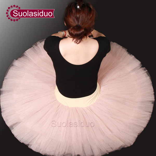 Adult Pink Professional Ballet Tutu Skirt Girls Ballet Dance Dress Kids Stage Performance Costumes SD0002S