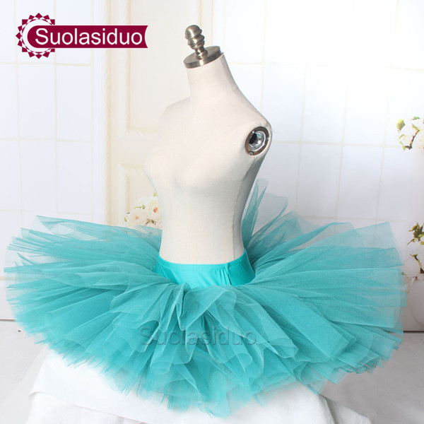 Girls Green Professional Ballet Tutu Skirt Adult Ballet Dance Dress Chirldren Stage Performance Costumes SD0001S