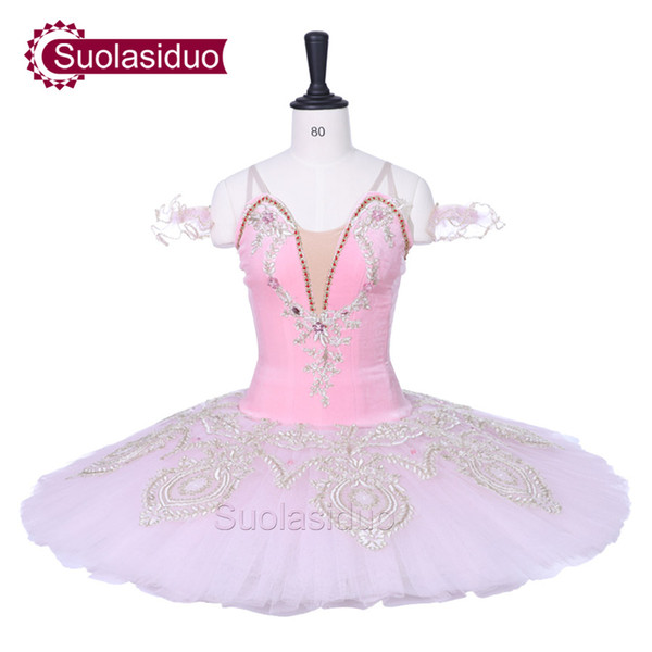 Professional Pink Adult Ballet Tutu Sleeping Beauty Performance Stage Wear Women Ballet Dance Competition Costumes Girls Ballet Skirt