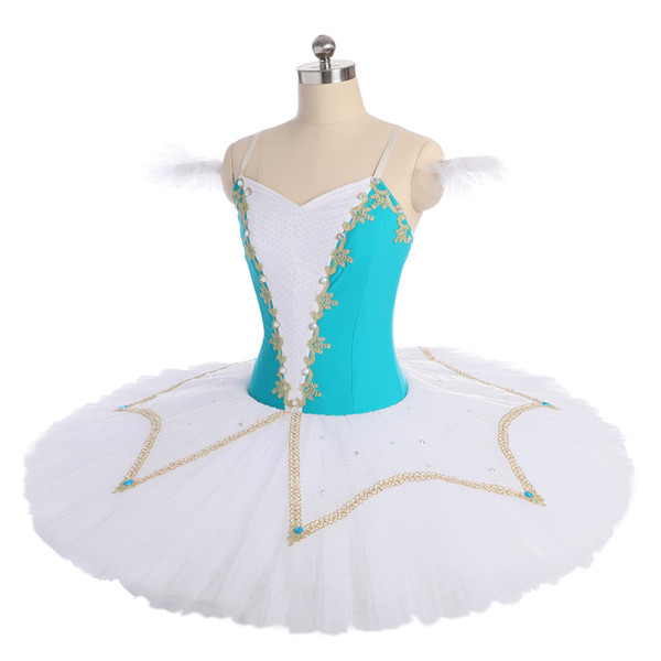 Women Green Ballet Tutu Swan Lake Stage Wear Adult Classical Ballet Dance Performance Competition Costumes Girls Ballet Skirt