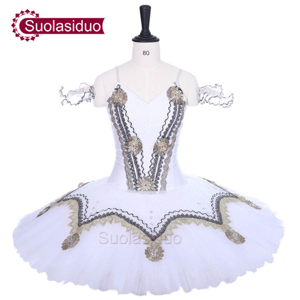 Women White Ballet Tutu The Swan Lake Stage Wear Adult Classical Ballet Dance Performance Competition Costumes Girls Ballet Skirt