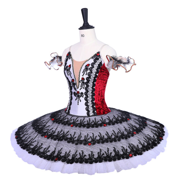 Red Adult Professional Stage Ballet Tutu Apperal Girls Ballet Dance Performance Competition Costumes Kids Dancewear Children Ballet Skirt