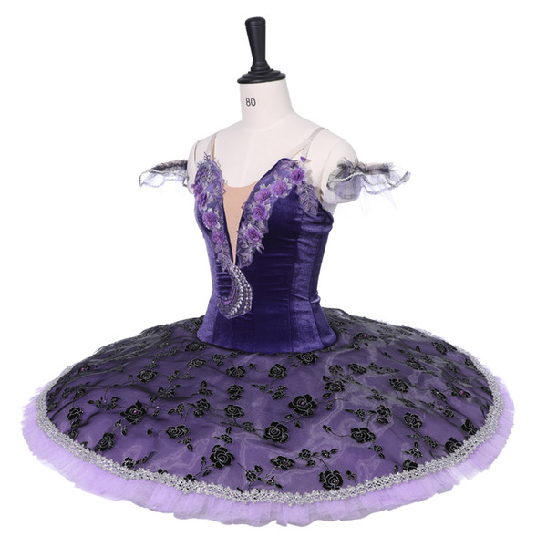 Women Purple Ballet Tutu The Sleeping Beauty Stage Wear Adult Classical Ballet Dance Performance Competition Costumes Girls Ballet Skirt