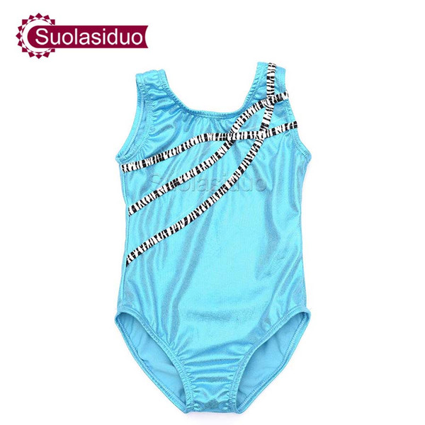 Shiny Metallic Spandex Toddler Girl Ballet Dance Leotards Children Dancewear Gymnastics Suits One-pieceLeotards