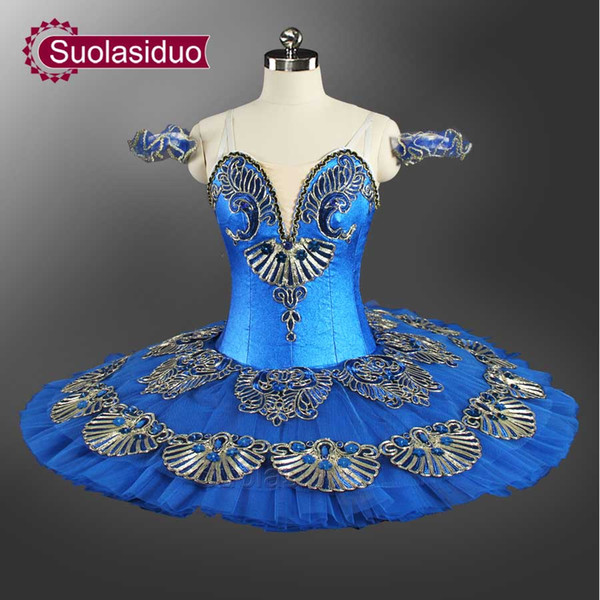 Adult Blue Ballet Tutu Fashion Stage Wear Costumes The YAGP Ballet Dance Performance Competition Apperal Grisl Ballet Skirt