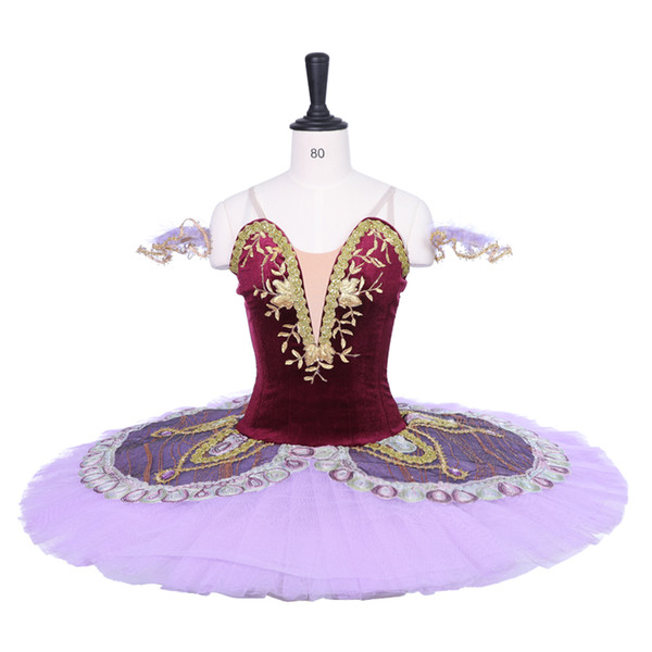 Adult Purple Ballet Tutu The Nutcracker Performance Stage Wear Women Ballet Dance Competition Costumes Girls Ballet Skirt Drsses Apperal