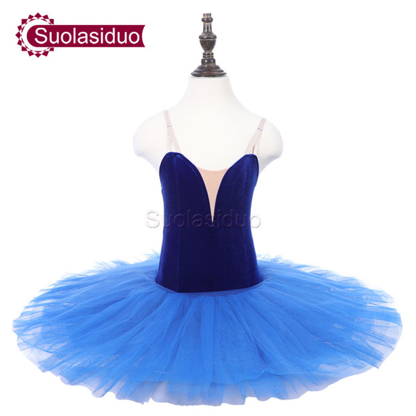 Children Blue Classical Stage Ballet Tutu Apperal Girls Black Professional Ballet Dance Costumes Kids Ballet Skirt Adult Dancewear