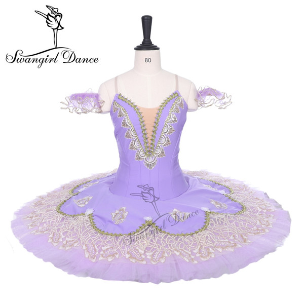 Girls Lavender sleeping beauty nutcracker professional ballet tutu performance pancake stage costume tutu BT9208