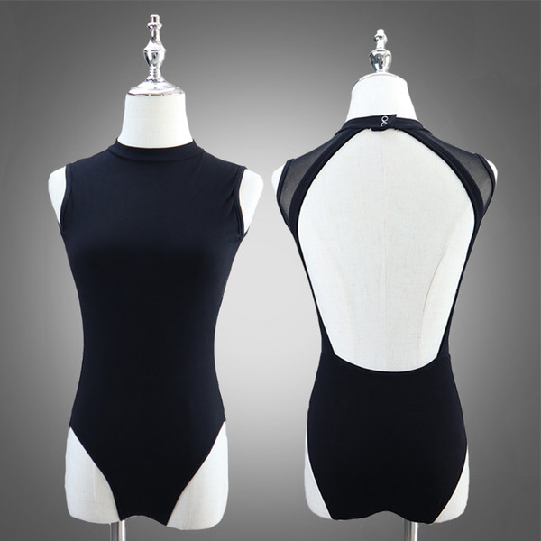 Free Adult high collar ballet leotard wholesale discount ballet wear women dance wear in stock ballet leotard A2050