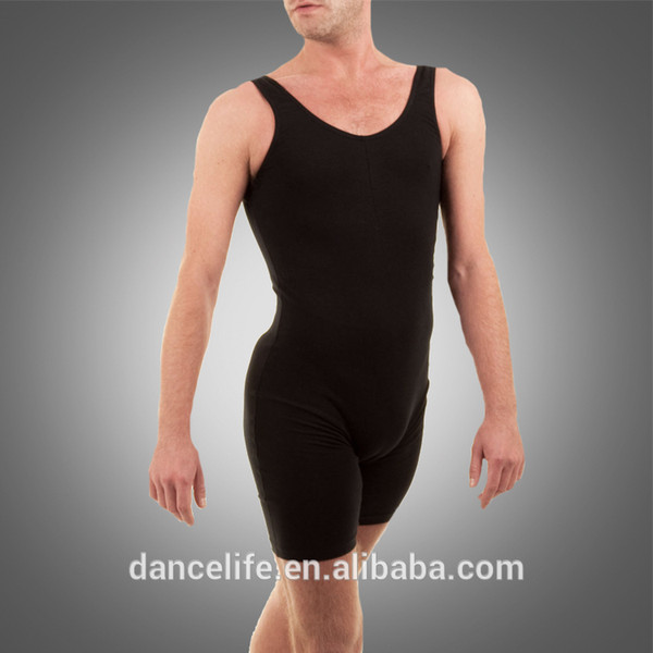 Free A2626 shorty dance costume tank dance unitard men's ballet unitards cheaper gymnastics unitards discount dancewear