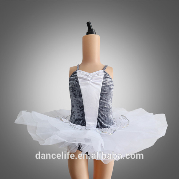 Free DL047 gray ballet tutu kids costumes wholesale cute girls ballet skirt tutu ballet tutu girls kids dance wear