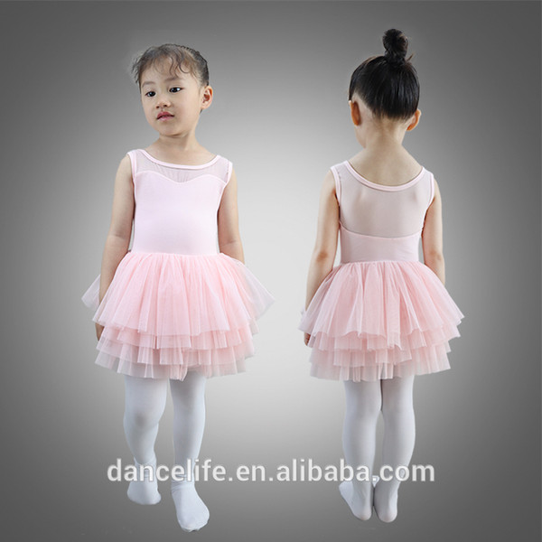 Free C2250 mesh ballet tutu dress wholesale bulk pink tutu dress for kids ballet dance tutu