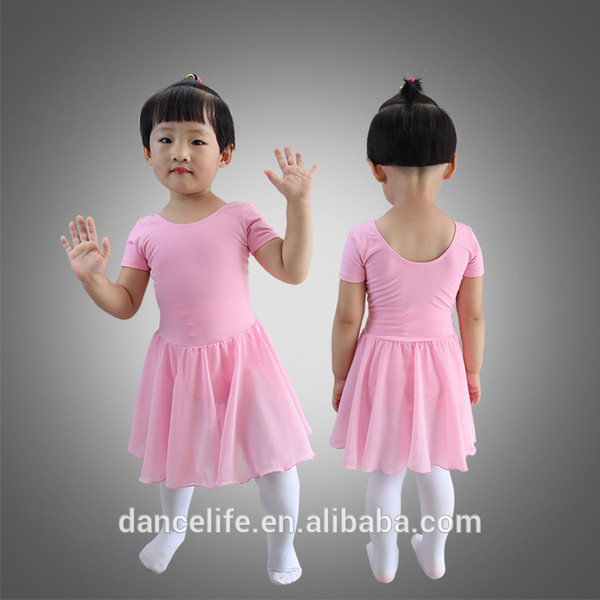 Free Child short sleeve ballet dress C2129 wholesale chiffon ballet dress dance dress dance costumes dancewear discount supplier