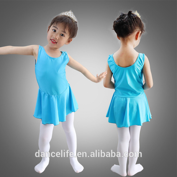 Free Child tank dance skirted leotard C2124 wholesale ballet dress dance costumes ballet skirted leotard