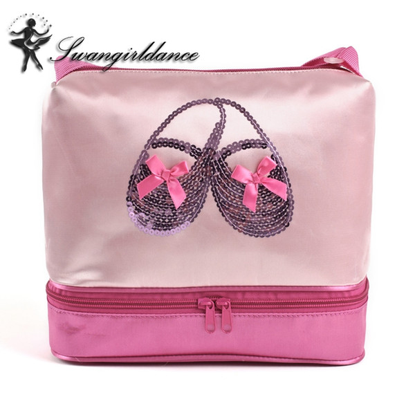 Beauty Child Waterproof Fabric Girls Ballet Dance Bag Pink Cross body Cutie Dance Bags for Kids Dancing Bags AS8607