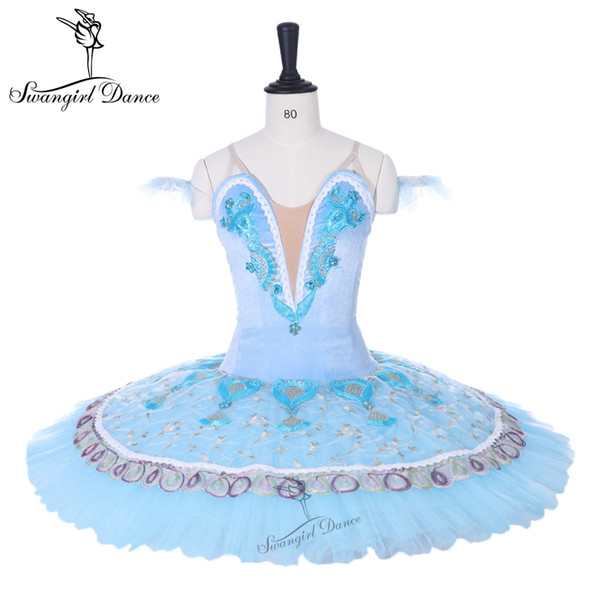 YAGP bluebird Competiton Professional Ballet Tutus Girls ballerina blue sleeping beauty classic tutu dress BT9196