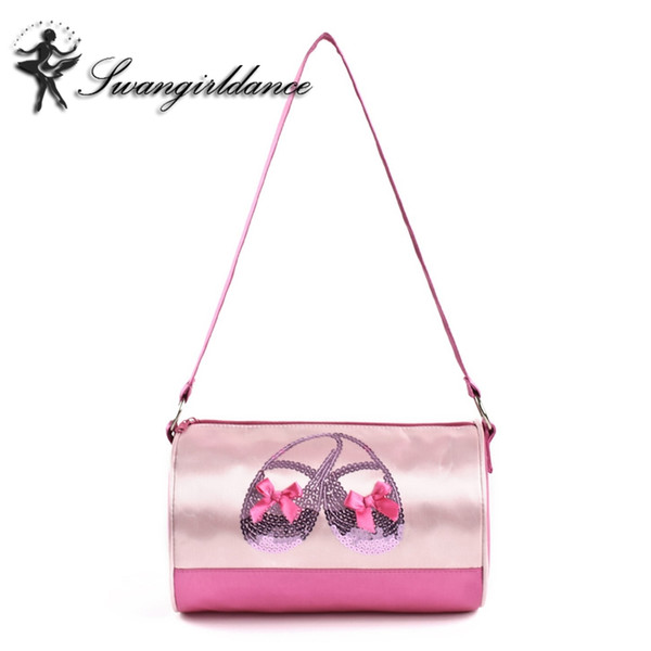 Girls Pink Waterproof Cute Ballet Dance Bag Child Cross body Cutie Dance Bags for Kids Dancing Bags AS8608