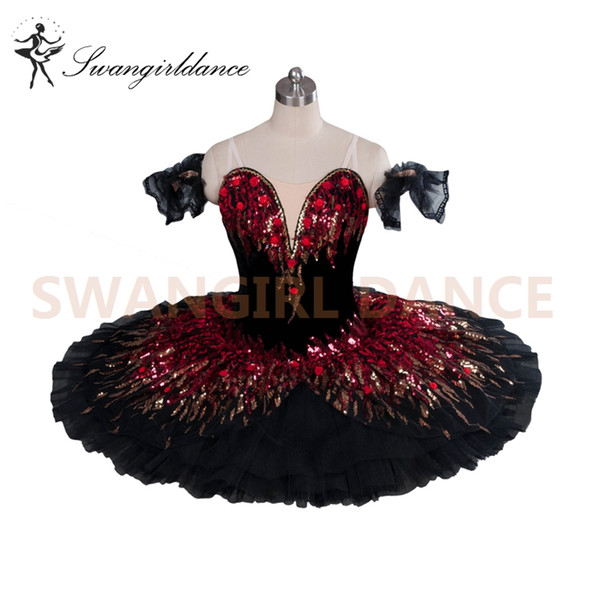 Spanish Professional Ballet Tutus Ballet Professional Ballet Tutu Black Swan Ballerina Tutu Classical Adults KidsBT9045B