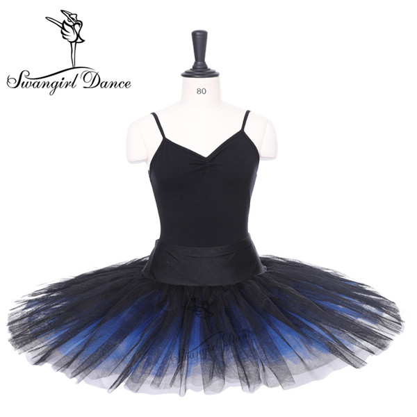 black Blue Tulle half ballet tutu practicing rehearsal classical ballerina ballet tutu costume BT8923